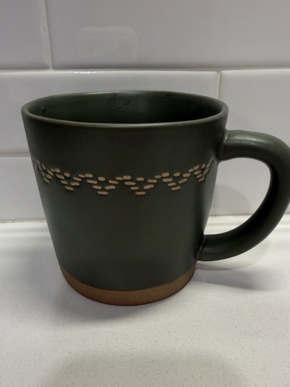 Hearth & Hand with Magnolia Green Tan Coffee Mug Cup 16 oz